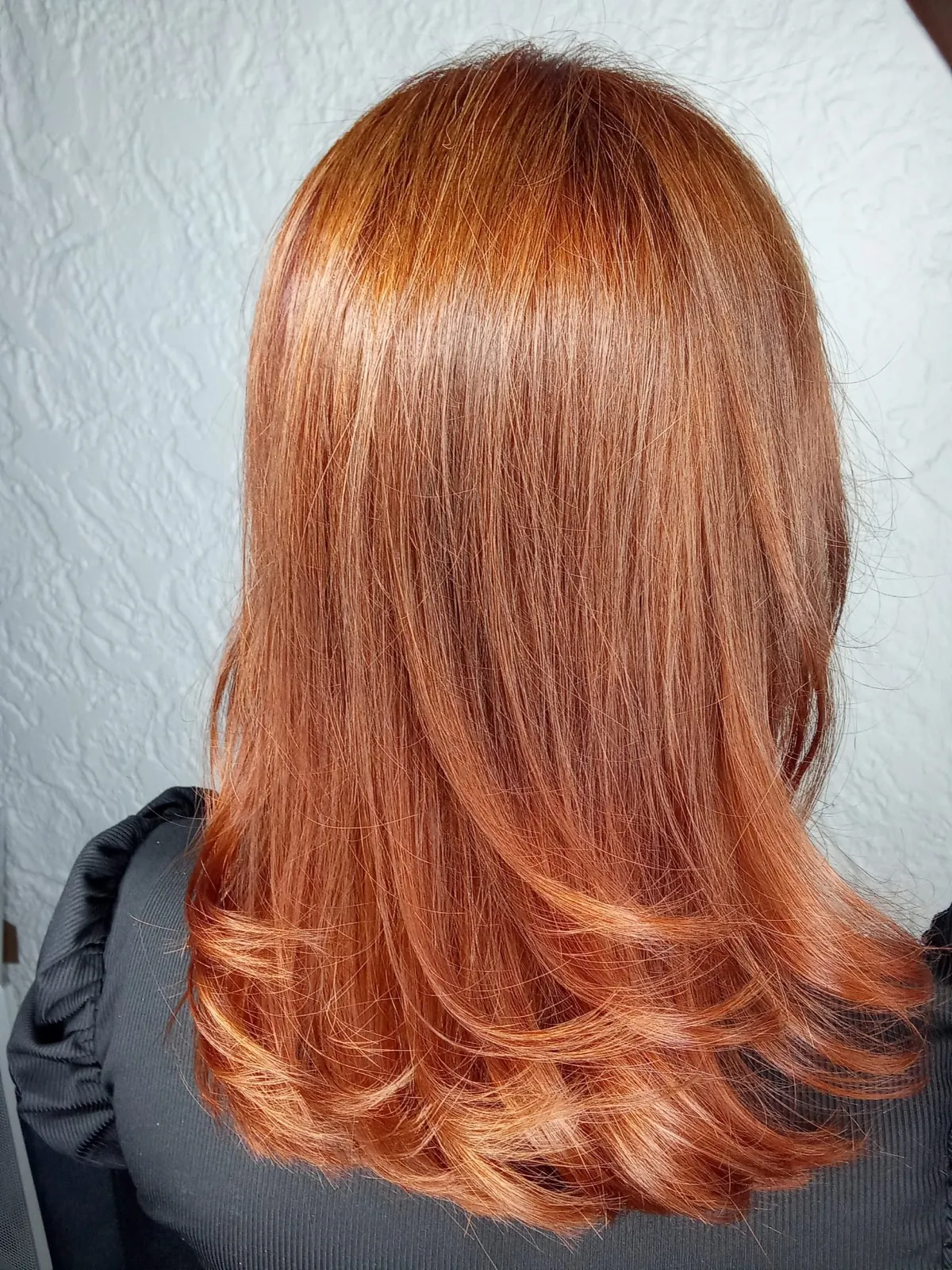 Après - Coloration cuivrée