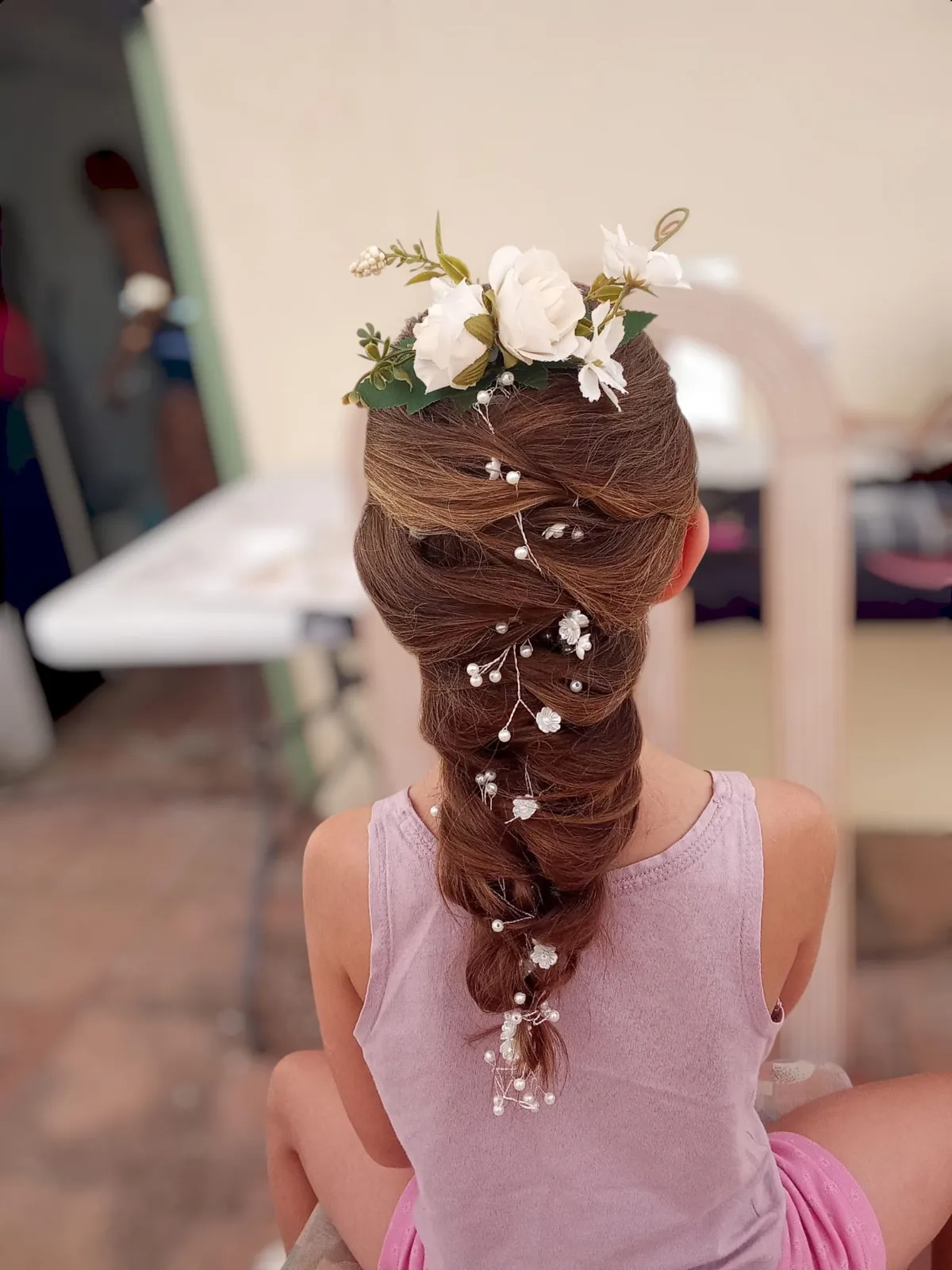 Tresse enfant pour cérémonie